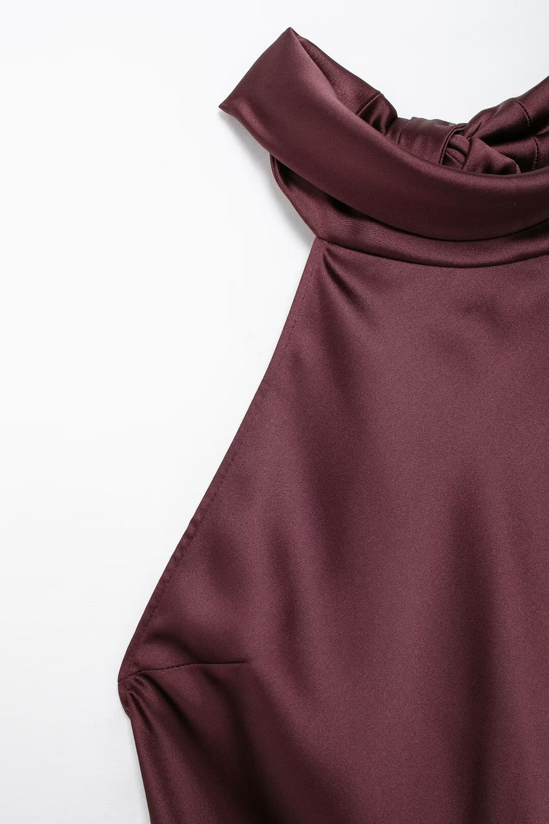 Autumn Collar Satin dress