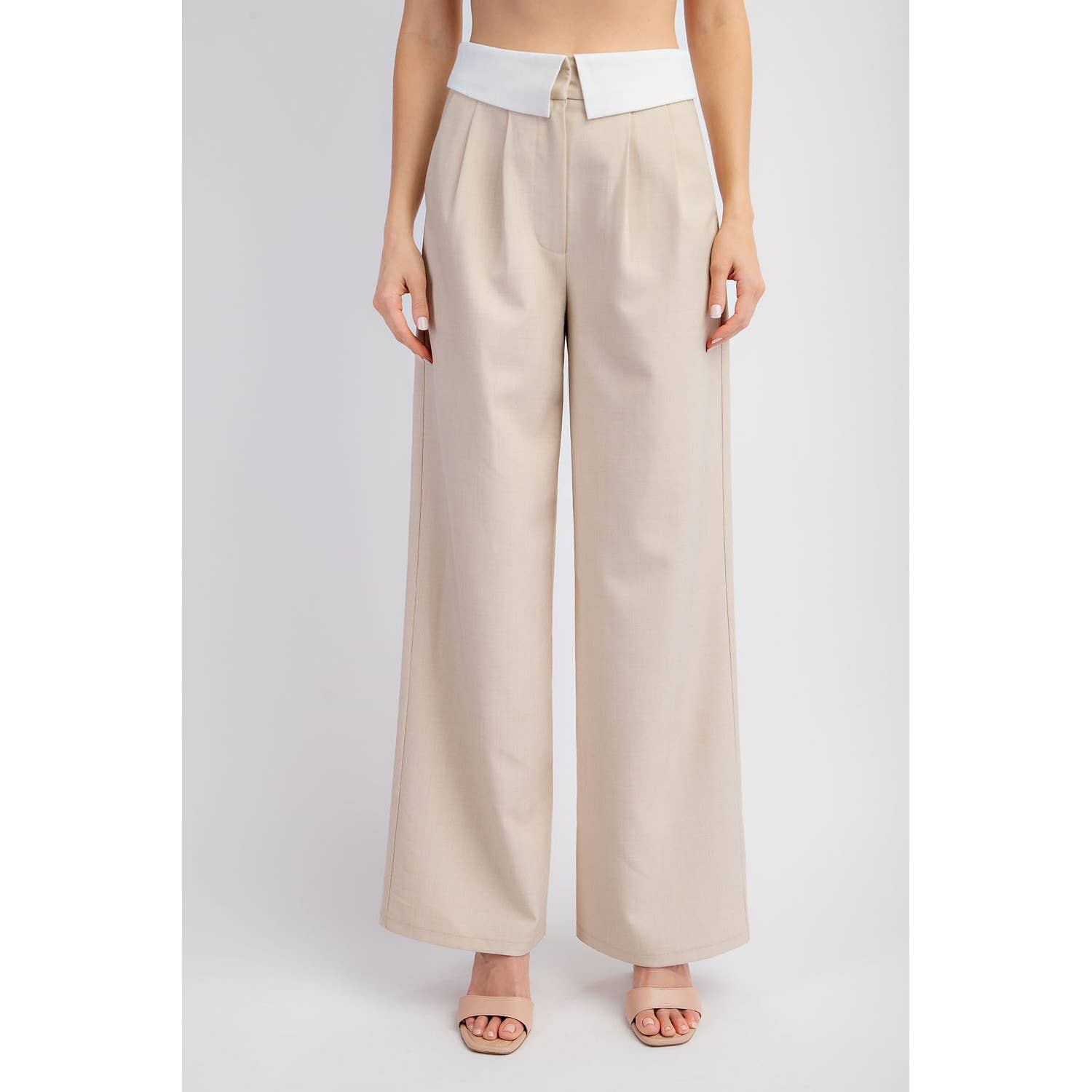 Trousers with Folded Waist