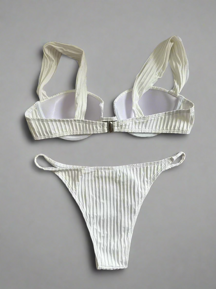 Fiona White  Swimsuit Set