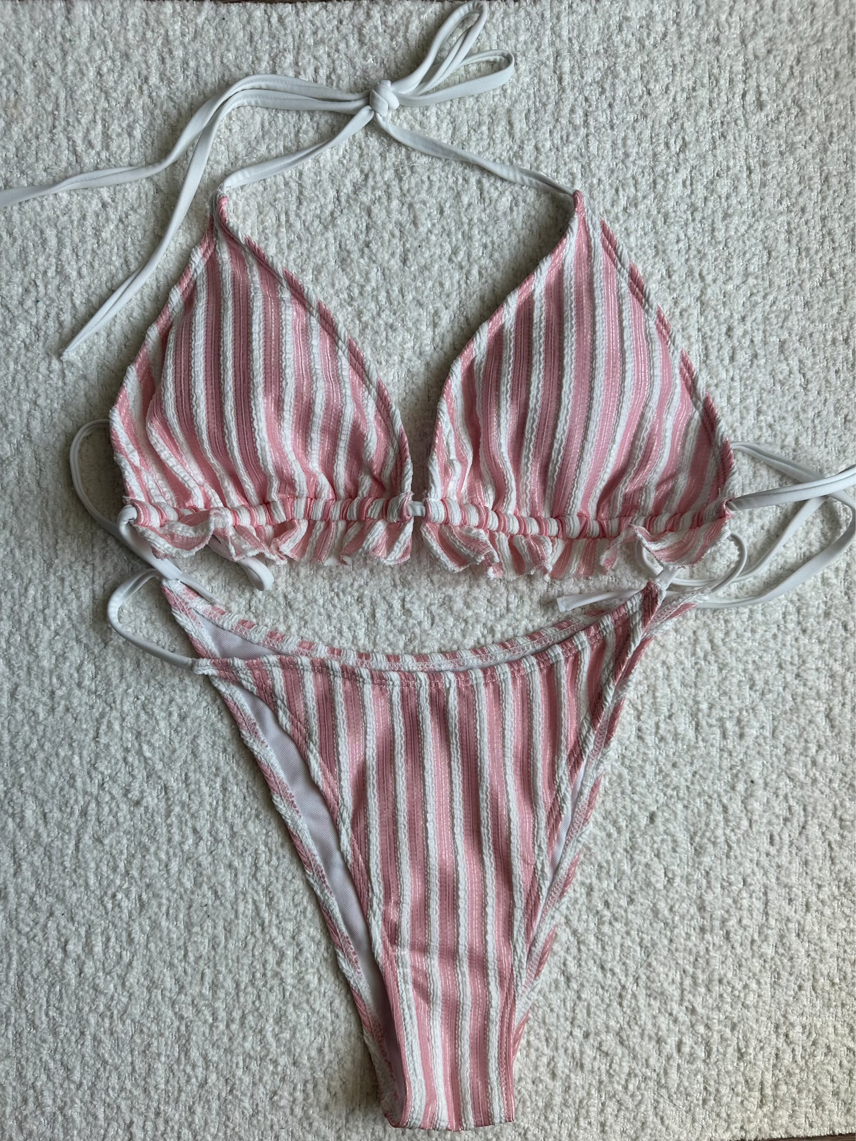 Christina Lined Bikini Set