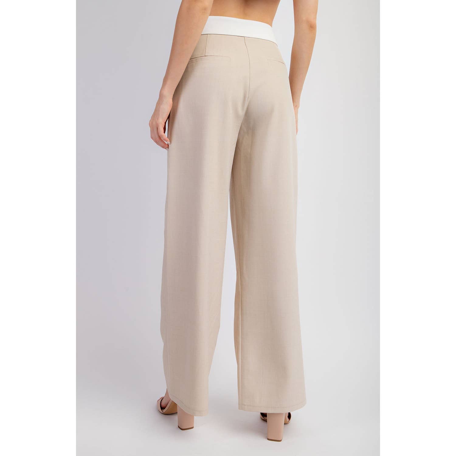 Trousers with Folded Waist